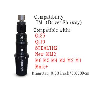 TEMU 1개 알루미늄 합금 CNC 밀링 오른손잡이 골프 클럽, 지정된 팁 직경, 0.335/0.370 골프 샤프트 어댑터, TTM, SIM, M6, M5, M4, M3 드라이버 & 우드, , STEALTH1/2, , M2, M1, 리스큐, 골프 액세서리, 골프 샤프트