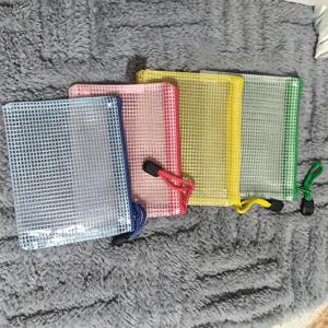 TEMU 미니 그리드 PVC 파우치 4개 | 랜덤 색상, 클래식 소형 지갑, 카드 홀더, 이어폰 파우치, 키카드 홀더, 사무용품, 소형 보석류 파우치