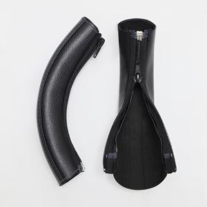 TEMU 유모차 핸들바 보호대 한 쌍, 블랙 스타일 듀얼 지퍼 디자인, 내마모성 및 간편한 세척, 간편한 설치 및 탈부착, 대부분의 유모차 핸들에 적합, 스크래치 방지, 얼룩 방지 및 물기 방지, 핸들바 수명 연장, 아이와 산책하는 부모를 위한 필수 유모차 액세서리