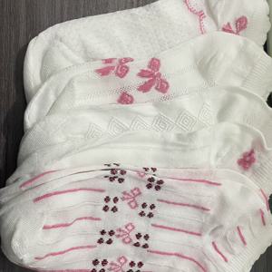 봄과 여름용 로우컷 레이스 숏 솔리드 컬러, 통기성과 편안한 발목 양말, 여성용 롱 양말, 양말 5켤레