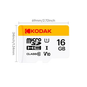TEMU Kodak Micro SD TF 카드 16GB 메모리 카드 Class 10 Microsd SD 카드 UHS-I 카드 (스마트폰, 섬지 카메라, 즉석 카메라, 미니 카메라용)
