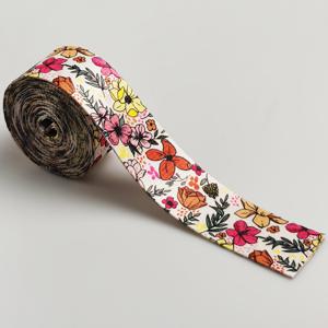 3야드 1.5인치/3.80cm 폭 다양한 프린트 패턴 나일론 웨빙 스트랩, 펀칭, 가방 제작, 지갑 제작, DIY 지갑 제작용, 포크 스타일 스트랩