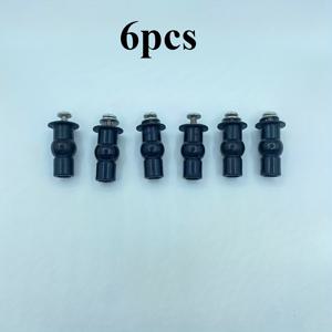 TEMU 6개, 변기 커버 나사 액세서리, 변기 커버 커넥터, 변기 상하단 고정 퀵 릴리스 버클, 변기 액세서리