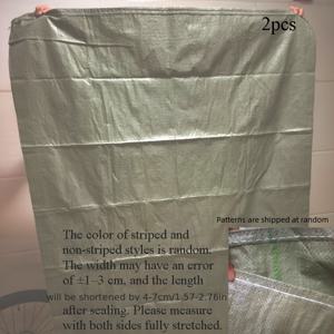 TEMU 2개입 (110Cm X 140Cm) 대형 플라스틱 직조 두꺼운 가방, 튼튼하고 내구성이 좋음, 택배 로지스틱 패키지 포장, 로딩 건설 모래 흙 쓰레기, 잎사귀, 이사 수하물 보관 포장 가방에 적합. 무작위 패턴