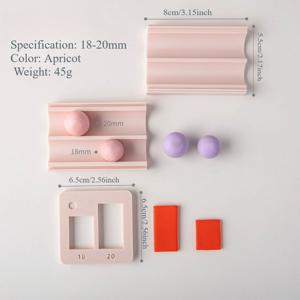 다양한 사이즈 폴리머 클레이 볼 메이커 - 4/6/8mm/10mm/12mm/15mm/18mm/20mm 구형 몰드, 클레이 볼 형성기 및 커터 - 정밀 비즈 도구, 귀걸이, 목걸이, 수공예용