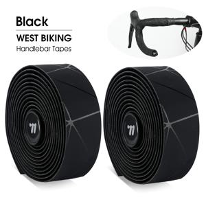 WEST BIKING 자전거 핸들바 테이프 - EVA/PU 커버 & 2개의 엔드 플러그가 있는 미끄럼 방지 충격 방지 사이클링 테이프, 산악/도로 사용 비미끄럼 바 랩, 장거리 라이딩을 위한 내구성 있는 그립