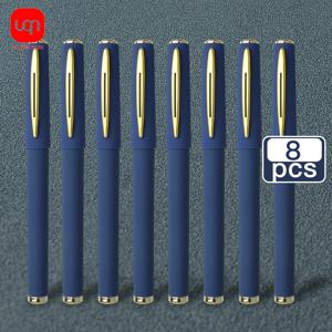 TEMU 4/8개 파란색 젤 펜 (0.7mm 팁), 부드러운 촉감과 편안한 그립감으로 장시간 필기 가능. 캘리그라피 연습, 일상 필기 및 시험에 적합하며, 신학기 시즌에 특히 좋습니다.