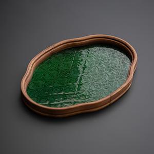 빈티지 꽃 유리 차 트레이, 데스크탑 트레이, 스낵 보관 트레이, 화장품 보관 트레이, 커피, 결혼식, 사탕 디스플레이에 매우 적합
