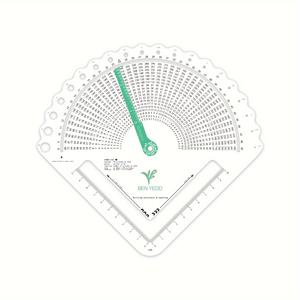 TEMU 부채꼴형 스티치 조밀도 계산기, 스티치 개수 계산용 보조 도구, 완제품 니트 원단용 사이즈표 계산기, 스티치 카운터, 뜨개질 계산 도구
