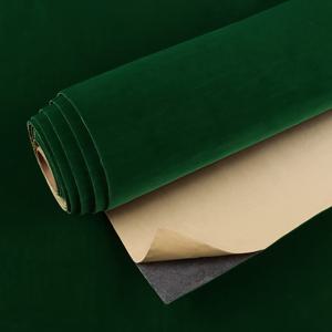 자체 접착식 원단, 벨벳 펠트 스티커 롤 1.5M 길이 X 50Cm 폭 1.2Mm 두께, 공예, 보석 상자, 자동차 내부 및 종이 프로젝트 장식 원단, 공예 재료 자동차 장식, 플러시 마감