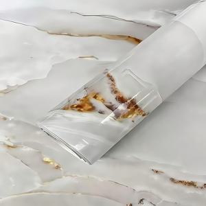 TEMU 1롤 자가 점착 벽지, 대리석 패턴, 탈착 가능, 방수, 거실, 주방, 침실, 기숙사, 가구 리모델링에 적합