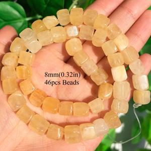 TEMU 8mm AA 천연석 큐브 암ethyst 페리도트 쿼츠 화려한 사각 루스 스페이서 비즈, 주얼리 제작용, 우아한 팔찌 목걸이 귀걸이 여성 선물용 추가