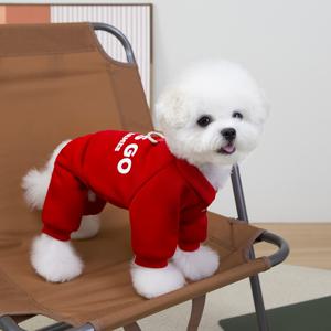 TEMU 겨울 따뜻한 애견 코트 소형견 중형견 강아지 옷 강아지 점프수트 두꺼운 강아지 후드 펫 용품