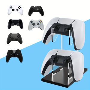 TEMU PS5/PS4/스위치 프로/엑스박스 엘리트/엑스박스/엑스박스 360 듀얼 레이어 게임 컨트롤러용 컨트롤러 스탠드 - 수직/수평 게이밍, 데스크 & TV/이젤 마운트, 싱글/듀얼 콘솔 호환