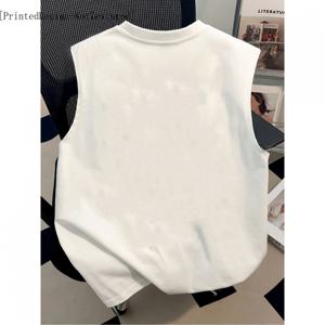 [프린트 디자인-텍스처 아님] 여름 트렌디 프린트 캐주얼 베스트 탱크 탑 남성 아메리칸 스타일 쿨 퓨어 스포츠 민소매 티셔츠 패셔너블 선물 편안하고 통기성 좋은 신상 모델
