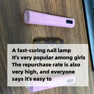 TEMU 강력한 LED 비드 1개가 포함된 네일 램프 1개, 미니 USB LED 젤 네일 건조 램프 - 빠른 건조, 소형 및 휴대용, 에너지 절약형 네일 도구. 젤 광택제에 적합 - 가정 및 살롱용으로 완벽 - 충전식 180mAh 배터리, USB 충전