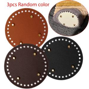 TEMU 3개 랜덤 색상 원형 니트 가방 바닥재, 니트백 액세서리, 니트백용, DIY 핸드메이드 가방 액세서리, 지갑 제작용 액세서리