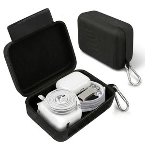 TEMU Sarlar 하드 쉘 충격 방지 보관 가방 11×7.5×4cm, 충전기 헤드, 무선 이어버드, 유선 헤드폰, 충전 케이블, USB 코드, 보조 배터리, U 디스크, 메모리 카드, 소형 전자 가제트, 여행 필수품, 책상, 가정용 범용 정리함, 미니 휴대용 케이스