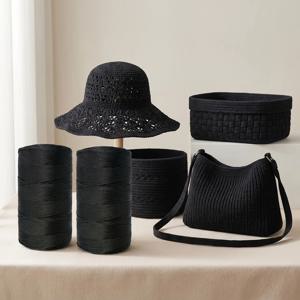 TEMU 2026년 신상 크로셰 여름 선캡 및 슬리퍼, 13Cm X 7Cm, 폴리에스터 80%, 손뜨개용 크로셰, 쿠션, 신발, 선캡 및 봄 여름 가을용 크로셰 가방