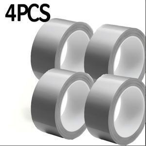 TEMU 4개입 헤비듀티 덕트 테이프, 4.80mm X 10m - 실내외 사용 가능한 초강력 접착 테이프, 천, 금속, 플라스틱, 공예, 가정 수리 및 DIY 프로젝트에 이상적, 다목적 산업용 그레이 강력 접착 테이프
