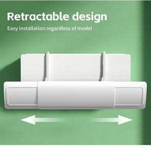 3-in-1 수납식 에어컨 디플렉터 & 직풍 방지 벤트 배플 - HVAC 시스템에 적합한 무타공 설치, 도구 불필요, 가정용 및 사무실 시스템용 디퓨저 커버 호환