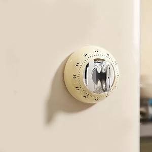 TEMU 기계식 주방 타이머 - 60분 시각 카운트다운 시계, 큰 알람, 배터리 불필요, 자석 설치, 내구성 있는 디자인, 요리, 베이킹, 시간 관리 및 학습 집중력 향상, 읽기 쉬운 숫자, 튼튼한 구조