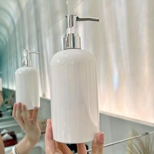 TEMU 500ml 액체 비누 디스펜서 리필 가능 빈 병 샴푸 바디워시 샤워 젤 병 욕실 야외 여행 도구