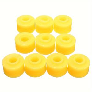 TEMU 10개 자동차 쇼크 업소버 부시 10mm 내경 노란색 고무 쇼크 업소버 부싱 세트, 차량 액세서리용