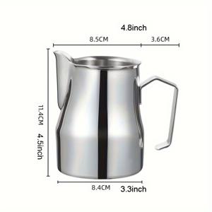 TEMU 350ML 480ML 304 스테인리스 스틸 라떼 컵 커피 라떼 컵 전문 커피 밀크 피처 컵