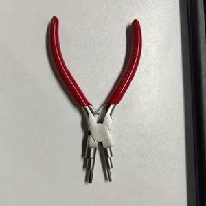 6-in-1 장신구 제작 플라이어 탄소강 루핑 래핑 플라이어, 둥근 코 비즈 와이어 셰이핑 도구, 녹 방지 6단계 베일 플라이어 장신구 공예 핸드 툴 - 1팩