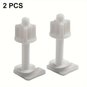 TEMU 2pcs 플라스틱 화장실 뚜껑 스크루, 현대 스타일 욕실 교체 부품