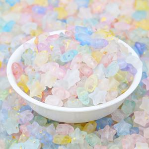 TEMU 300pcs 아크릴 별 모양의 구슬, 10mm, 도금 장식, DIY 보석 만들기용, 브레이슬릿, 목걸이, 귀걸이, 머리 장식, 열쇠고리 만들기용 공예품과 함께 제공됩니다.