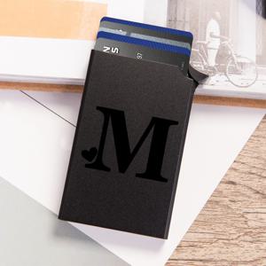 남성용 RFID 차단 지갑 & 카드 홀더 - 알루미늄 차단 기술이 적용된 슬림 메탈 지갑, 비즈니스 여행용 안티-도난 신용카드 케이스, 남성용 얇은 지갑