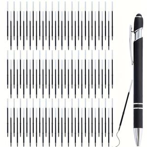 TEMU 103개 2-In-1 자동 리필 볼펜 리필 - 3.85인치/9.8cm 펜 리필 - 터치 스크린 펜 리필 - 블랙 펜 리필