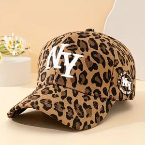 TEMU 자수 NY 프린트 야구 모자 1개, 남녀공용 트러커햇, 통기성 및 사이즈 조절 가능, 여성용 골프 모자, 곡선형 챙이 있는 여름 패션, Y2K 커플 모자