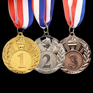 TEMU 3개의 아연 합금 상 메달 세트, 2인치 금속 우승 메달 목 리본 포함, 1위 금, 2위 은, 3위 청동 마감, 스포츠, 시상식 및 대회를 위한 보편적인 인정