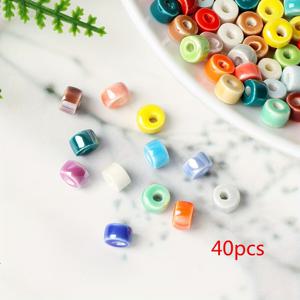 4x6mm 세라믹 스페이서 비즈 - DIY 주얼리 만들기용 다양한 색상 광택 유니폼 비즈, 팔찌, 목걸이, 귀걸이 제작용 내구성 공예 재료, 손으로 만든 액세서리용 스페이서 비즈, 목걸이 및 귀걸이 부품, 매끄러운 표면