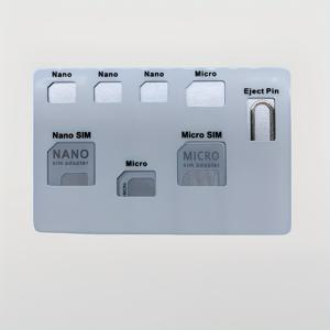TEMU SIM 카드 어댑터 세트 및 NANO SIM 카드 홀더 케이스 (폰 핀 니들 품질 Sim 포함), Nano Micro SIM 카드 변환기 세트