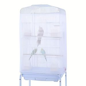 유럽 스타일 새장 튀김방지 메쉬 커버 1개, 초고형 75-80cm - 둘레 124-174cm의 새장에 적합, 선펑 앵무새장 튀김방지 메쉬, 날림털, 먼지, 모기 방지 커버 메쉬