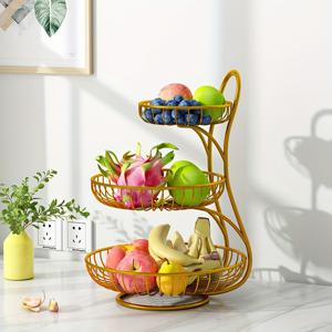 1개 다층 내구성 과일 바스켓 프레임, 거실 티 테이블 간식 보관대, 홈 워터 과일 바스켓, 라이트 럭셔리 거실 티 테이블 캔디 플레이트, 가족 거실 커피 테이블용, 과일 받침대, 과일 바스켓, 과일 접시