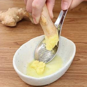 TEMU 스테인리스 스틸 생강 갈기 스푼, 마늘 퓌레 스푼, 식당 및 주방에서 마늘과 생강 갈기용, 조미료 및 향신료 도구, 주방 도구