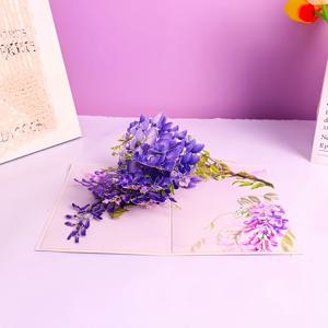 TEMU 1개 3D 섬세한 등나무 꽃가지 카드 - 팝업 플로럴 디자인, 어머니날, 생일, 발렌타인데이, 추수감사절, 기념일, 결혼식용 - 그녀, 친구, 엄마, 홈 데코, 파티 초대장에 이상적인 선물