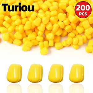 TEMU 흑피트 야생 낚시용 옥수수맛 부유형 루어 미끼 200/500개입, 농어, 초어, 프러시안잉어용 펠릿 미끼, 소프트 낚시 미끼