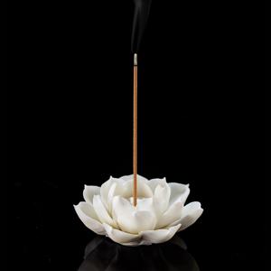 TEMU 1개 다색 세라믹 연꽃 향로, 요가 스튜디오 거실 홈 데코용 꽃 스틱 홀더