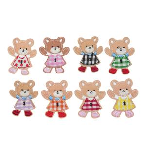 TEMU 8개입 5.1x6.2cm 곰 자수 아이언온 패치 - 옷, 가방, 모자, 손바느질용