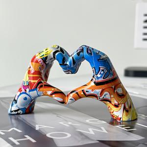 1개/개인 맞춤 멀티컬러 하트 장식품, 모던 사무실 공예, 색상, 거실, 침실, 사무실, 사무실 장식, 발렌타인데이 선물, 생일 기념품, 엄마 또는 아빠를 위한 선물