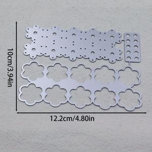 새롭게 디자인된 1개 창의적이고 우아한 3D 입체 소형 꽃 메탈 커팅 다이. DIY 스크랩북, 생일 선물, 결혼식 장식, 인사 카드 꾸미기, 펀칭 템플릿 및 엠보싱 몰드에 적합한 복잡한 꽃잎 디자인