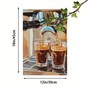 TEMU 1개 12x18인치 빈티지 이탈리아 아트 포스터 - 레트로 커피 벽 장식 캔버스 프린트, 주방·카페·사무실용 - 커피 애호가 선물, 음료 예술, 2D 평면, 룸 데코에 완벽한 아이템