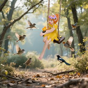 TEMU 스윙 댄싱 요정 조각상 - 벽걸이형 야외/정원 조각품, 날아오르는 동작의 레진 움직이는 꽃 요정, 발코니, 잔디, 정원 장식용 - 마법 같은 선물