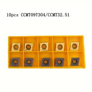 TEMU CCMT09T304/CCMT32.51 CNC 기계 도구, 금속加工을 위한 카르비드 삽입을 갖춘 인덱스 가능한 도구, 다양한 조건에 대처하기 위한 다양한 세트로 제공됩니다.